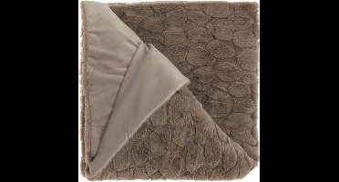 Unique Living - Plaid Daaf Taupe -150x200cm