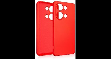 Beline Siliconen hoesje voor Poco M6 Pro 4G rood/rood