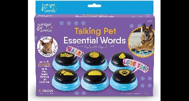 Hunger For Words Talking Pet Belangrijke Woorden - Hondenspeelgoed - Blauw Zwart