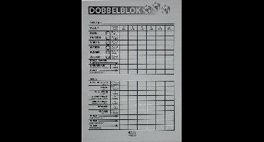 SOHO Scoreblok – Spelletjes blok – Spelletjes voor volwassenen – Yahtzee spel – 100 vellen