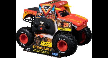 Monster Jam - El Toro Loco Monster Truck met Rookeffecten - RC Voertuig - Schaal 1:15