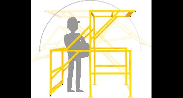 Kantelhek Breedte 1959 x Diepte 1915 x Hoogte 1974 mm MW Tools KTH2020