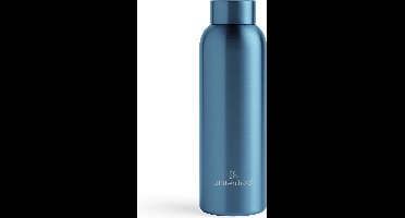 waterdrop® Thermosfles - 600 ml - Roestvrij Staal - Blue Brushed