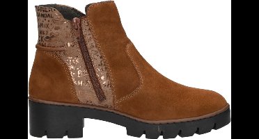 Rieker Enkellaarsjes Plat Enkellaarsjes Plat - Cognac - Maat 37