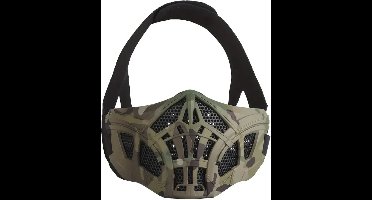 Bovista Airsoft Masker - Paintball - Mask - Tactical Helmet - Helm - Half Face - Camouflage