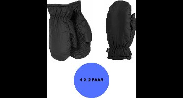 Heatkeeper - Mega thermo wanten heren - Zwart - XXL - 4-Paar - Handschoenen winter