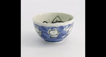 Tokyo Design Studio- Kawaii -Rijstkom- Kat Neko -16x8cm 600ml- Blauw