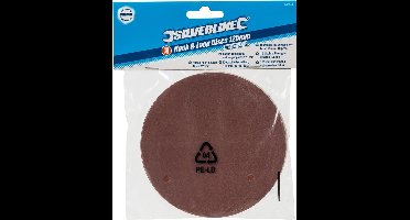 Silverline Schuurschijven - Klittenband - Ø 125 mm - Diverse korrelgroftes - 10 stuks