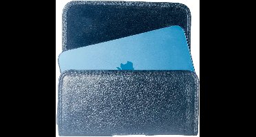 HEM (Rund) Leer Broekriem Hoesje – Geschikt voor iPhone 16 Plus – Zwart Broekriem Telefoonhoesje