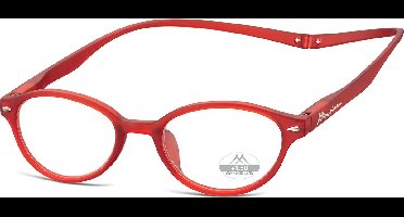 Montana MR61D Leesbril met magneetsluiting +1.00 Rood