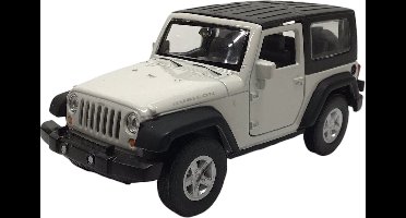 Jeep Wrangler Rubicon (Wit) (10 cm) 1/34 Welly [Modelauto - Schaalmodel - Miniatuurauto]
