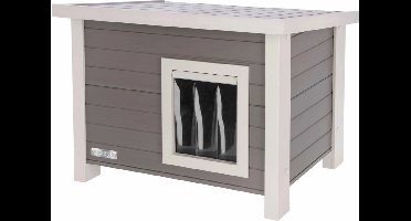 Kerbl - Kattenhuis - Eli - ECO - 57x45x43 - cm - grijs - en - wit
