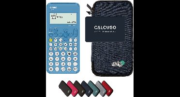 Casio fx-82NL incl. WYNGS Beschermhoes Blauw - Wetenschappelijke Rekenmachine - Basis Pakket