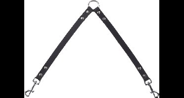 Flamingo Seattle Gewoon - Koppelstuk Honden - Koppellijn Seattle Zwart 30cm 18mm - 1st - 124103 - 1st