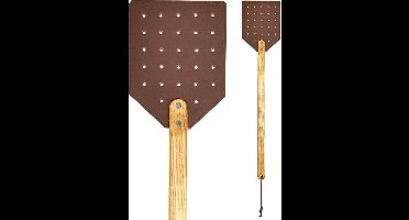 Vliegenmepper in leder - set van 3 stuks