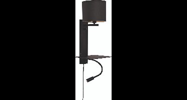 it's about RoMi Wandlamp Florence - Zwart/Zwart - 24x22x52cm - Binnen Modern,Scandinavisch