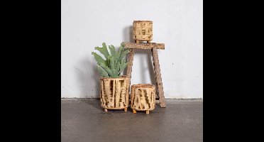 Kandelaar Dewi Webbing Naturel Ø14cm