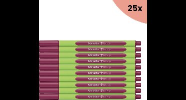 25x Fineliner Schneider Line-Up 0 - 4mm carmine-red