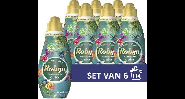 Robijn - Vloeibaar Wasmiddel - Klein & krachtig - Paradise Secret- 6 flessen - 114 wasbeurten - Voordeelverpakking