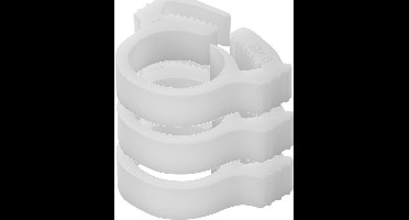 ProPlus Slangklem Snapper - Ø 12 t/m 14 mm - Wit - 3 stuks