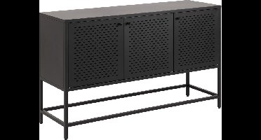 Sohome Dressoir Joannie zwart metaal, 125 x 75cm