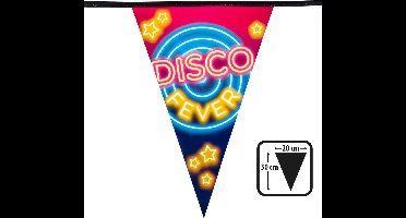 Boland - PE vlaggenlijn 'Disco fever' - Glitter & Glamour - 80s - Feestversiering