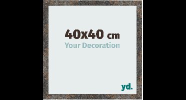 Your Decoration - Fotolijst 40x40 cm - MDF - Geoxideerd Metaal - Bologna