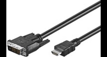 Wentronic - HDMI naar DVI kabel - 1 m - Zwart