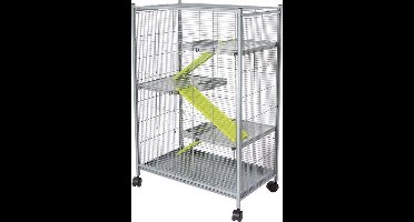 Voltrega - Knaagdierenkooi met fijne spijlen - Hamster - Ratten - 70x41x107 CM