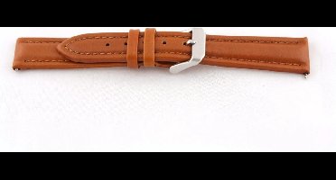 Horlogeband I385 Enkel Gevuld Bruin 24x22 mm