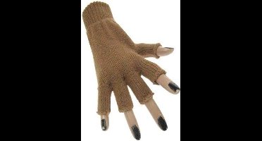 Vingerloze handschoen bruin