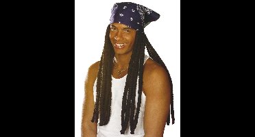 Rastapruik en bandana voor volwassenen - Verkleedpruik