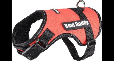 Flamingo Uranus - Harnas Honden - Harnas Best Buddy Uranus Rood S 50-70cm 25mm - 1st - 122738 - 1st