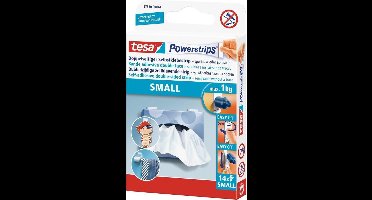Tesa Powerstrips - 28x - small - bevestiging - plakstrips - Huishouden - Plakstrips/powerstrips - Dubbelzijdig - Zelfklevend - Tape/strips/plakkers