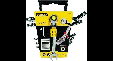 Stanley Ring/Steeksleutelset Met Verstelbare Ratelring