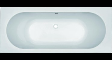 Xellanz Portus RD inbouwligbad 170x70x43cm duobad acryl glans wit