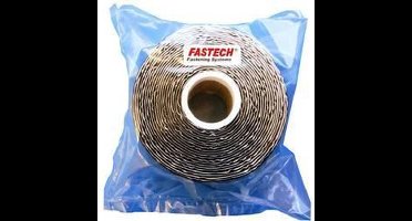 FASTECH® T0105099990305 Klittenband Om vast te plakken Hotmelt Haakdeel (l x b) 5000 mm x 50 mm Zwart 1 stuk(s)