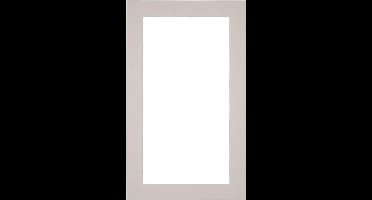 Passe-Partout Fotomaat 20x30 cm - Lijstmaat 30x50 cm - Grijs Graniet - Museumkarton - Fotolijst niet inbegrepen