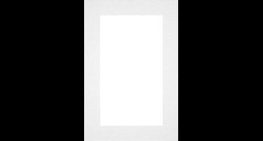 Passe-Partout Fotomaat 10x20 cm - Lijstmaat 20x30 cm - Wit - Museumkarton - Fotolijst niet inbegrepen