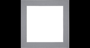 Passe-Partout Fotomaat 60x60 cm - Lijstmaat 70x70 cm - Grijs - Museumkarton - Fotolijst niet inbegrepen