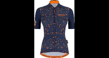 Santini Fietsshirt Korte mouwen Blauw Dames - Delta Pietra S/S Jersey For Women Nautica Blue - XL