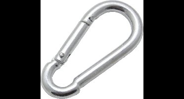 Karabijnhaak 80 mm . RVS-A2. Deltafix.