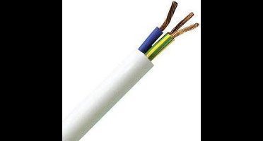Kopp 151810842 Geïsoleerde kabel H05VV5-F 3 x 1.5 mm² Wit 10 m