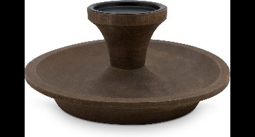 vtwonen - Ronde Kandelaar - Hout - Bruin