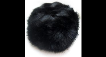 Feestbeest.nl Bontmuts - Zwarte bontmuts