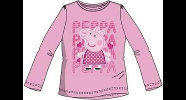 Peppa Pig longsleeve - Peppa - lichtroze - maat 122/128 (7/8 jaar)