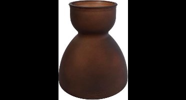 Gifts Amsterdam Vaas Diabolo 22 X 21 Cm Glas Matbruin