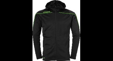 Uhlsport Stream 22 Trainingsjas Met Capuchon Kind Zwart-Fluor Groen Maat 140
