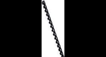 Kunststof bindring 10mm - zwart - 100 stuks