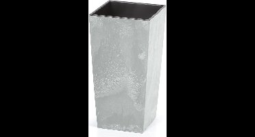 Deuba Bloempot Beton Design 91L Grijs, 40 x 40 x 75 cm